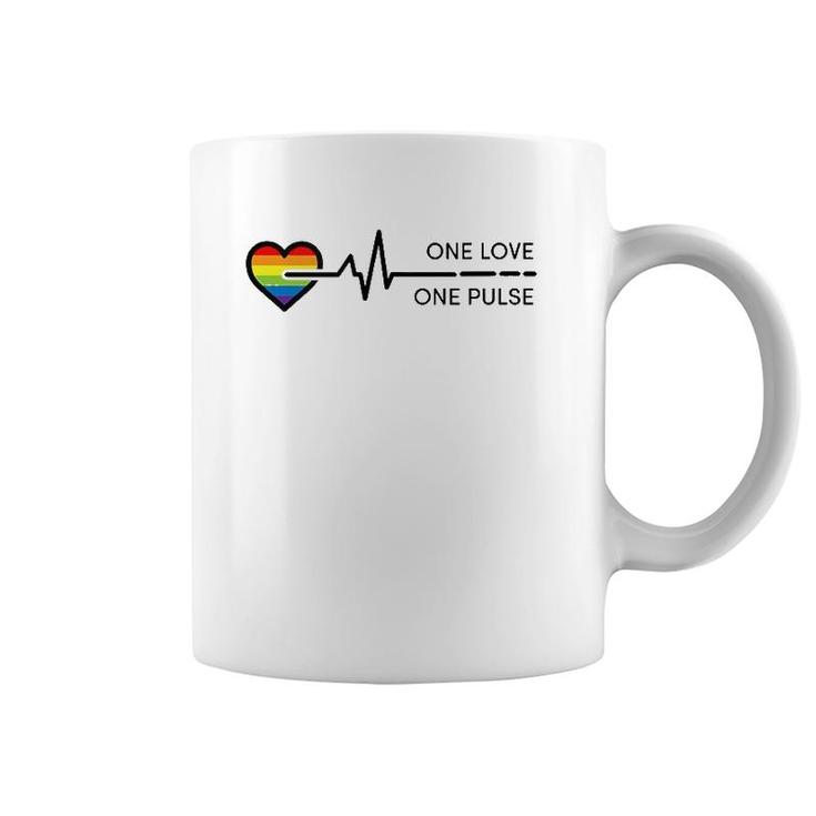 One Pulse Heart Lgbt Pride  Coffee Mug