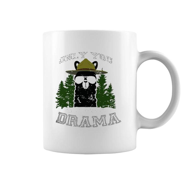 Only You Can Prevent Drama Llama Forest Camping Coffee Mug