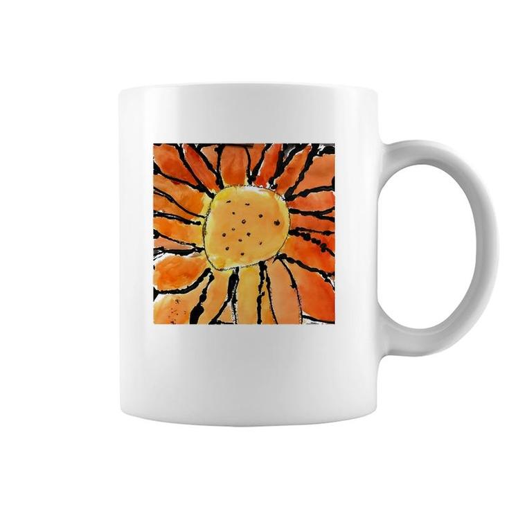 Orange Flower From A Child's Imagination Coffee Mug
