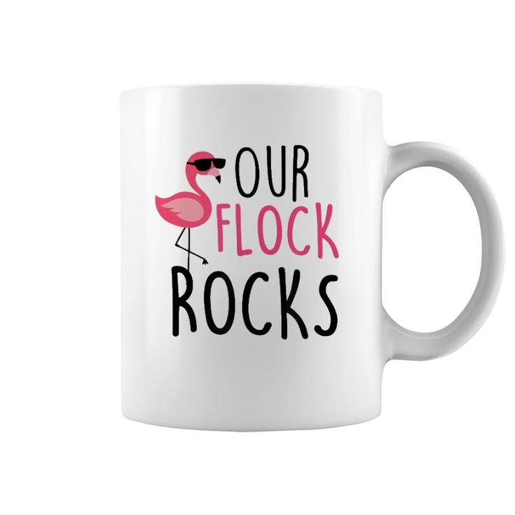 Our Flock Rocks Flamingo Mother's Day Teacher Gift Coffee Mug