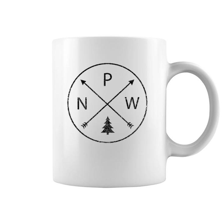 Pacific Northwest Arrows Pine Tree Pnw Coffee Mug