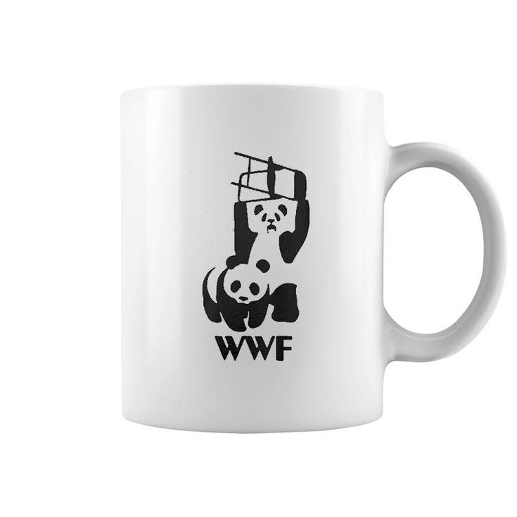 Panda Bear Wrestling Funny Panda Coffee Mug