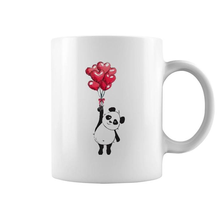 Panda Heart Valentine's Day Girl Kids Women Adults Bear Lover Coffee Mug