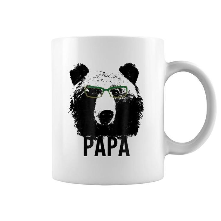 Papa Bear  Grizzly Bear With Glasses Dad Daddy Bears Coffee Mug
