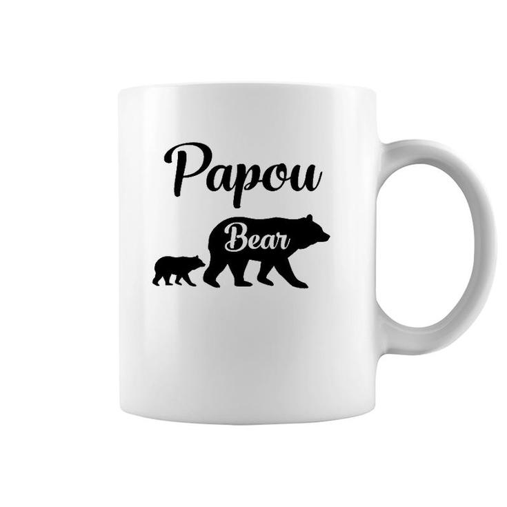 Papou Bear Gift Grandfather Grandpa Coffee Mug