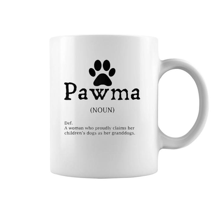 Pawma Definition Funny Grandma Of Dogs Or Granddogs  Coffee Mug