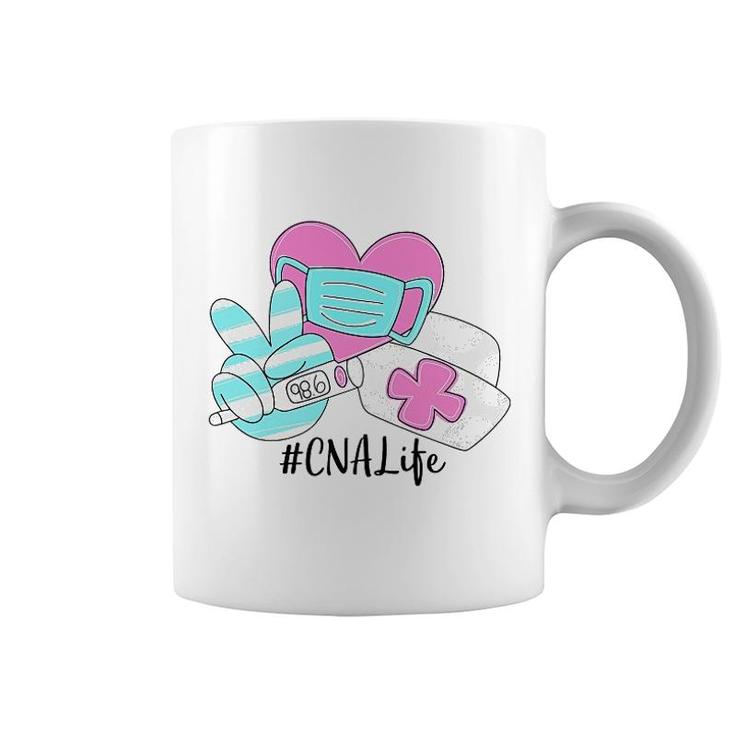 Peace Love Nursing Cna Coffee Mug
