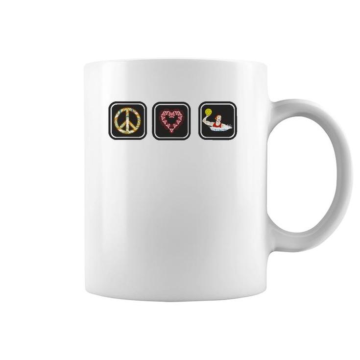 Peace Love Water Polo Great Gifts Sport Men Women Coffee Mug