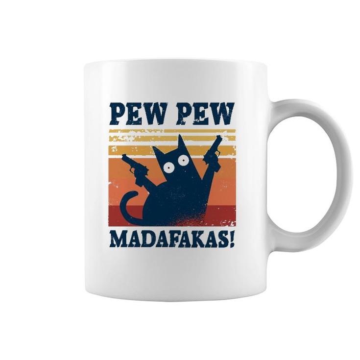 Pew Madafakas  Cats Tops Summer Dresses Pyjamas Pew Cat Coffee Mug