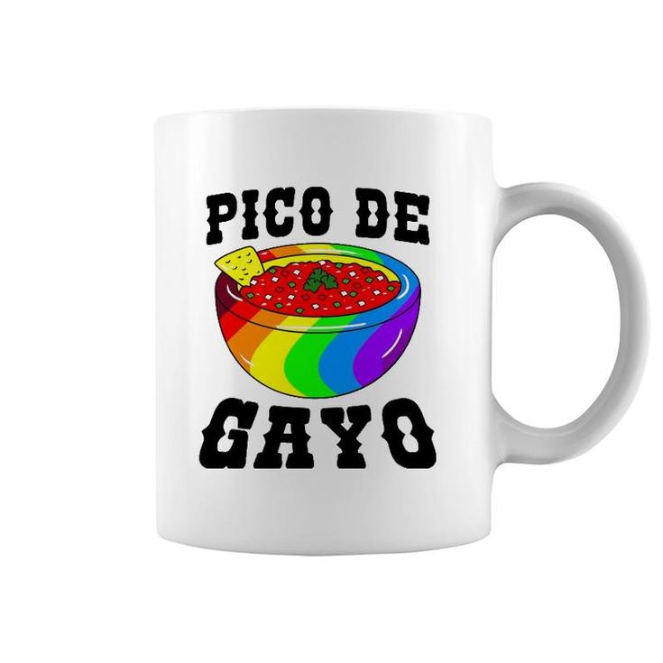 Pico De Gayo Rainbow Lgbt - Gay Pride Flag Salsa Coffee Mug
