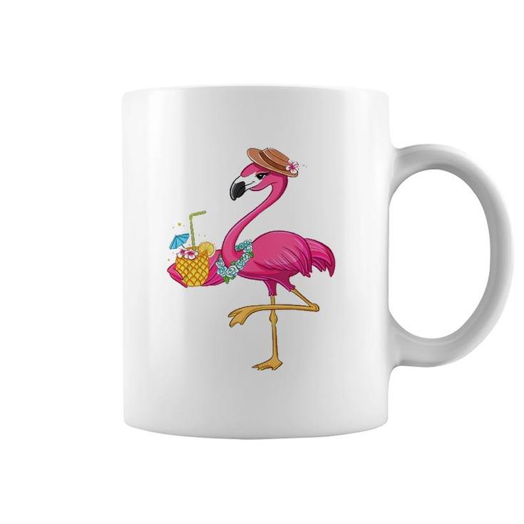 Pineapple S For Girl Women Pink Flamingo Lover Hawaii  Coffee Mug