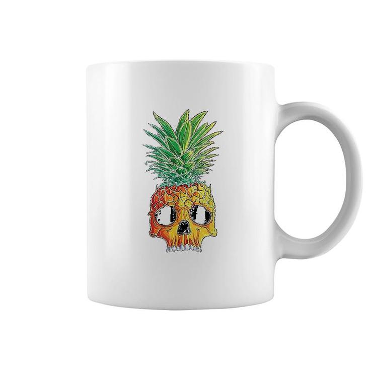Pineapple Skull Aloha Beaches Hawaiian Hawaii Goth Coffee Mug