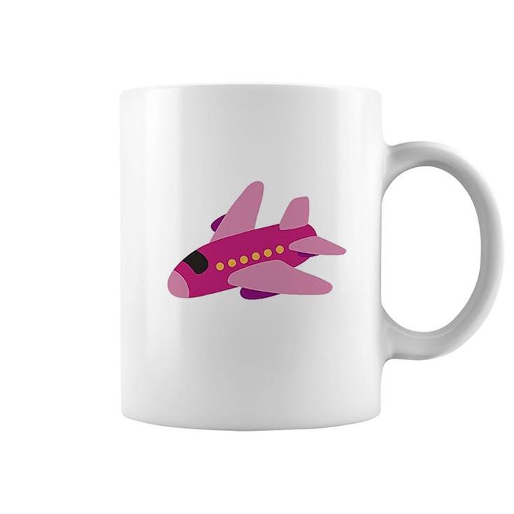 Pink Airplane Coffee Mug