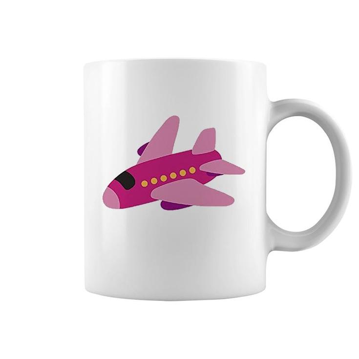 Pink Airplane Pilot Coffee Mug