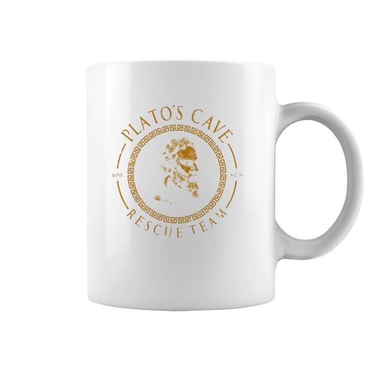 Platos Cave Rescue Team Ancient Greek Philosophy Plato Coffee Mug Mazezy