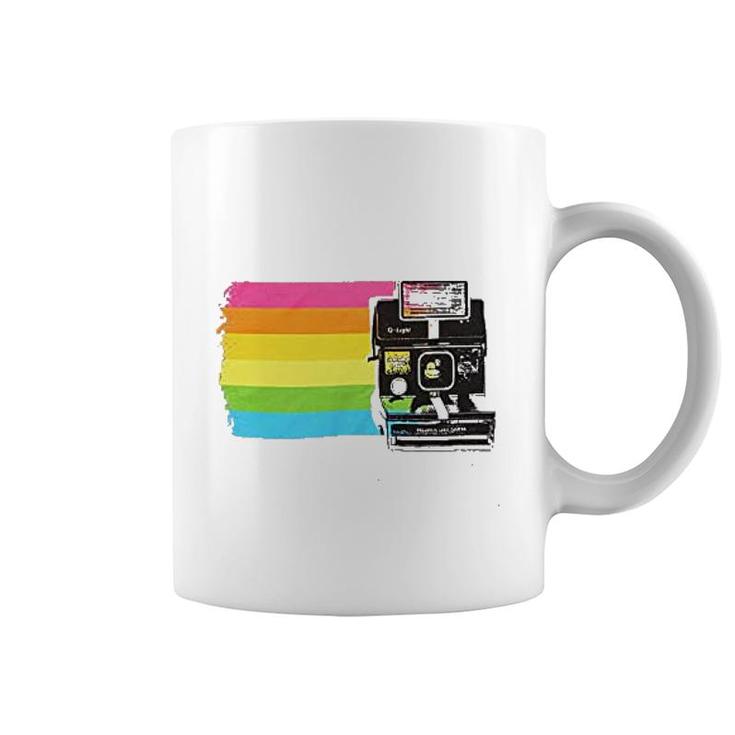 Polaroid Land Camera Color Stripe Coffee Mug