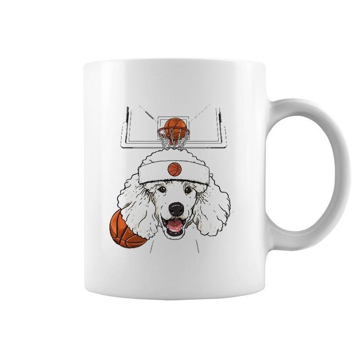 Poodle Basketball Dog Lovers Basketball Player  Coffee Mug