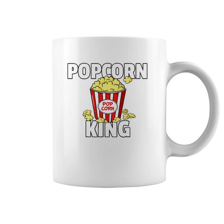 Popcorn King Gift Cinema Movie Snack Coffee Mug