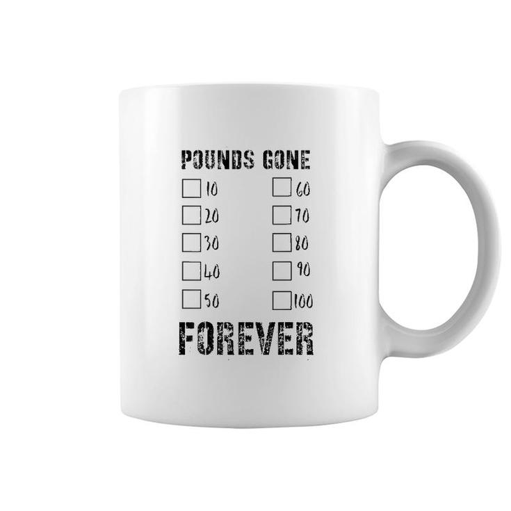 Pounds Gone Forever 10 To 100 Lbs Lost, Track The New You Coffee Mug