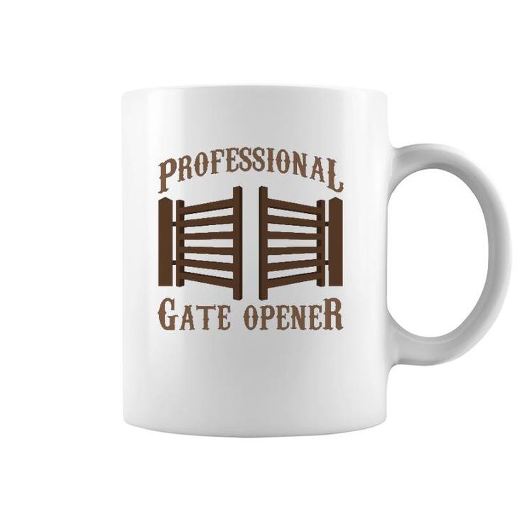Professional Gate Opener Country Farmer Pasture Gate Coffee Mug