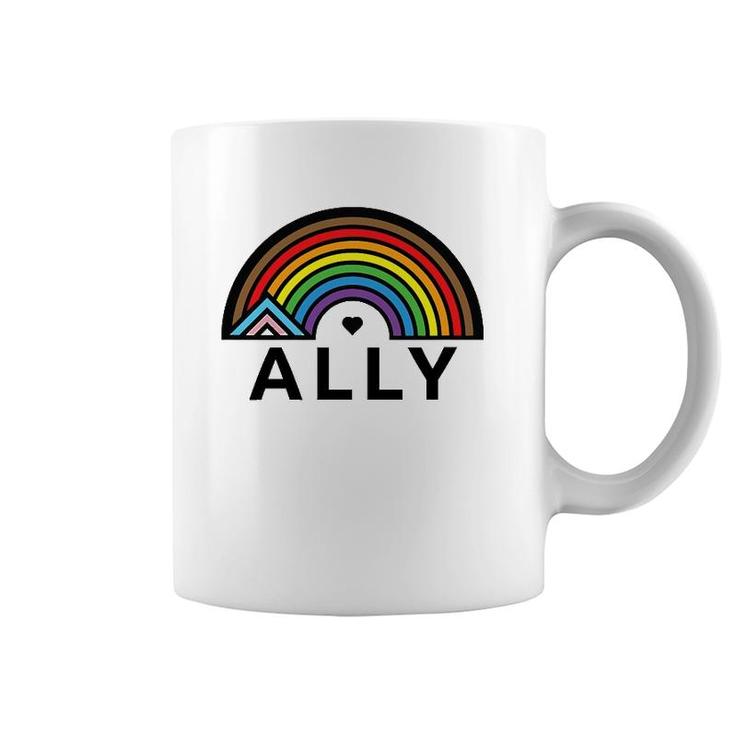 Progressive Ally Pride Vintage Coffee Mug
