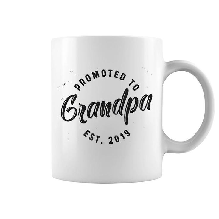 Promoted To Grandpa Est 2019 Coffee Mug