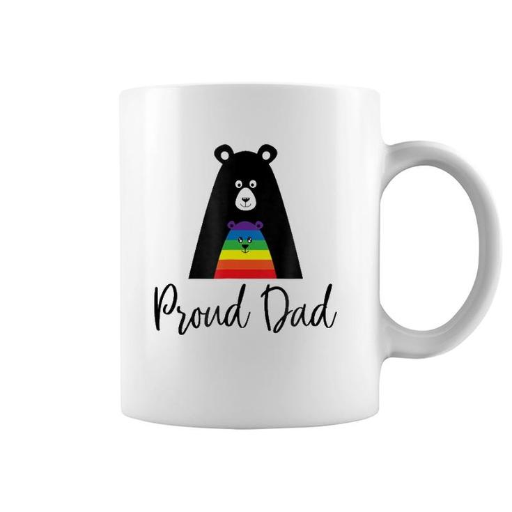 Proud Dad Gay Pride - Gay Pride And Father Love Coffee Mug