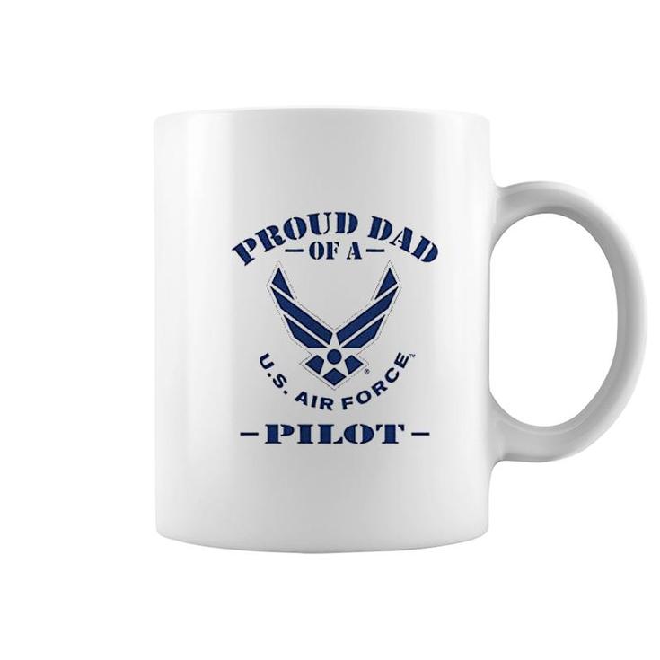 Proud Dad Of A Us Air Force Pilot Cotton Coffee Mug