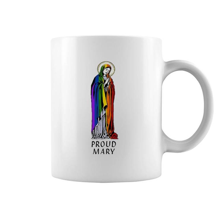 Proud Mary Rainbow Flag Lgbt Gay Pride Support Lgbtq Parade Coffee Mug