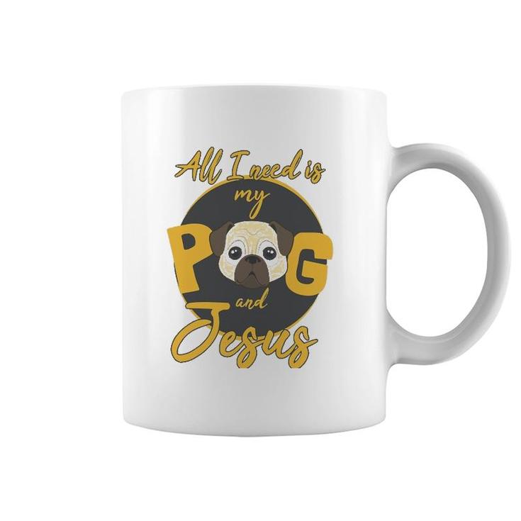Pug Mom Dad Christian Jesus Dog Lover Pugs Gift Coffee Mug