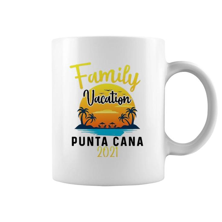 Punta Cana Family Vacation 2021 Matching Dominican Republic Coffee Mug