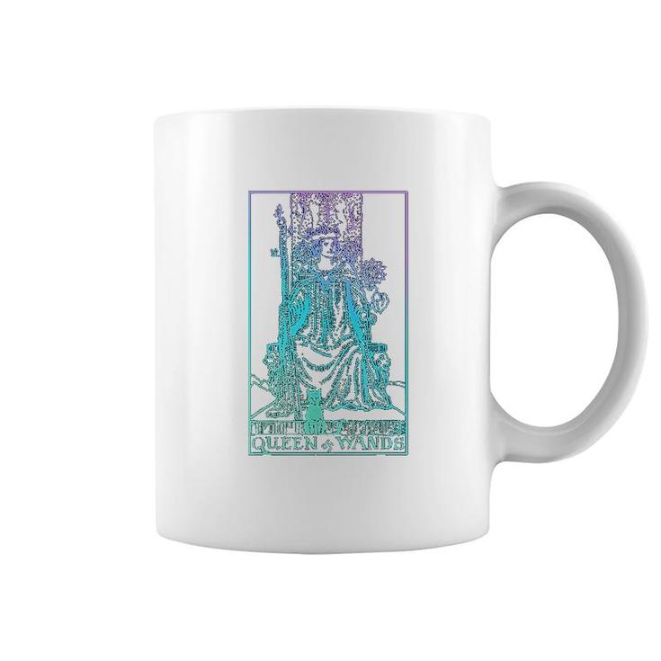 Queen Of Wands Tarot Card Rider Waite Coffee Mug