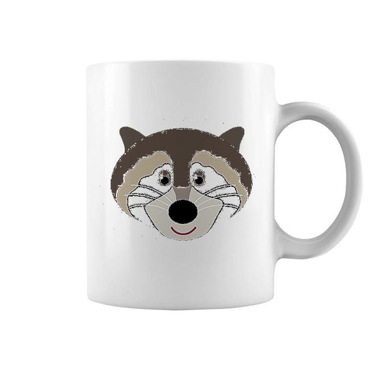 Raccoon Animal Face Coffee Mug