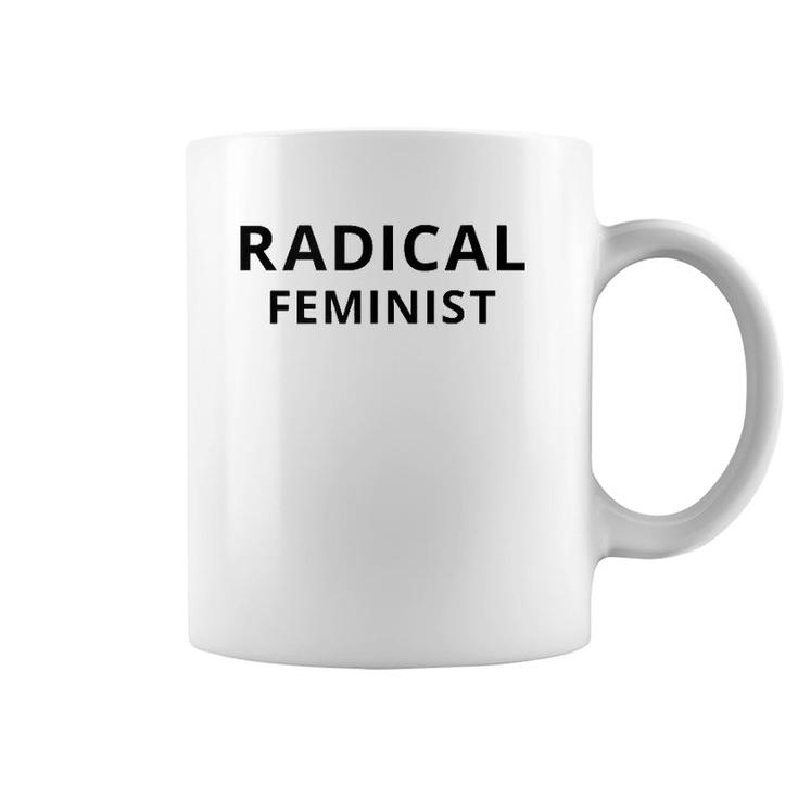 Radical Feminist Tank Top Quote Coffee Mug