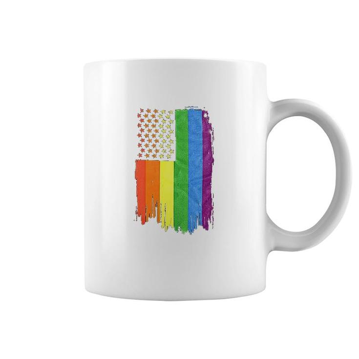 Rainbow Pride Flag Camo Lgbt Coffee Mug