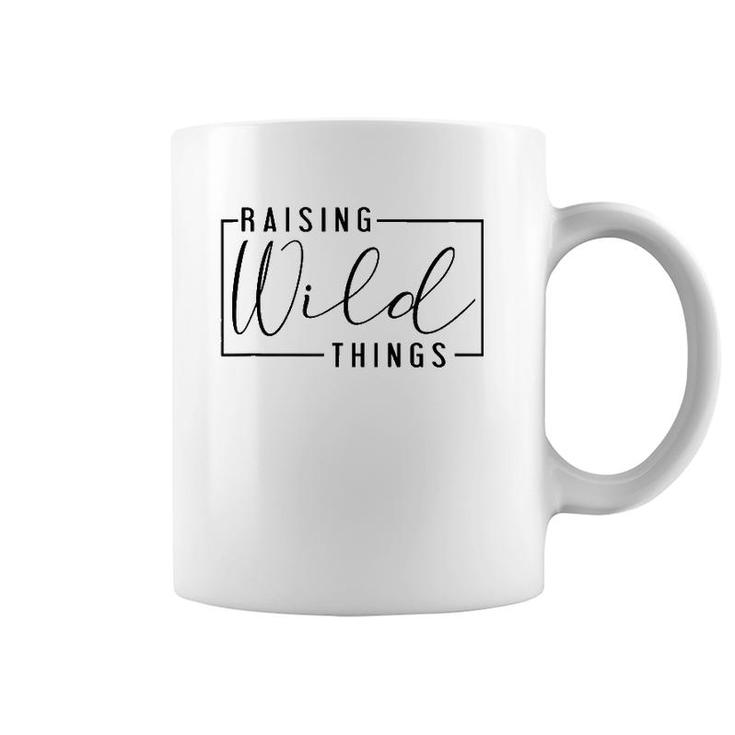 Raising Wild Thing Mother's Day Mom Present Father's Day Dad Coffee Mug