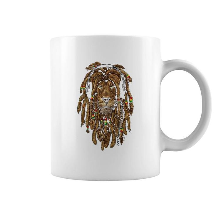Rasta Lion Dreadlocks Reggae Cool Gift For Rastafari Lover Coffee Mug