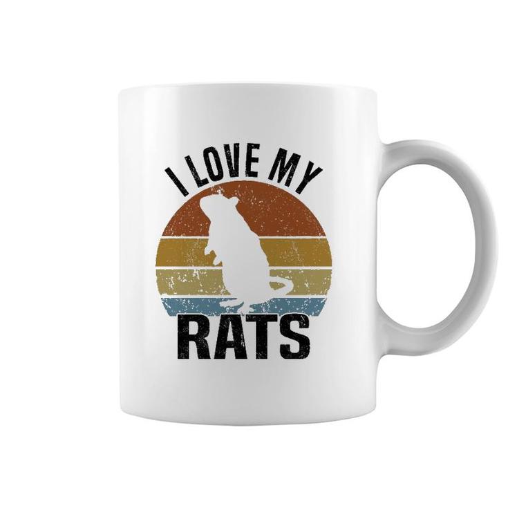 Rat Rats Pet Lover Vintage Retro Coffee Mug