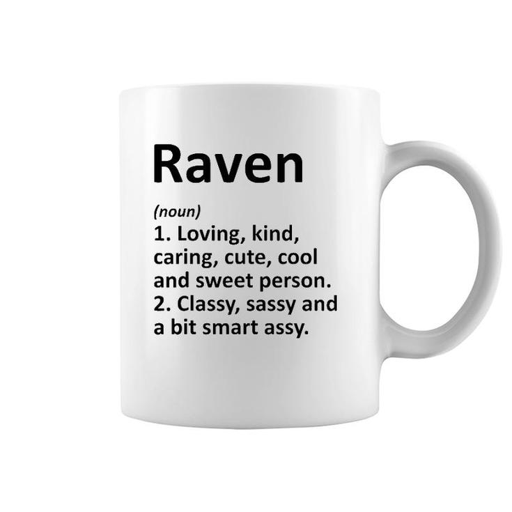 Raven Definition Personalized Name Funny Birthday Gift Idea Coffee Mug