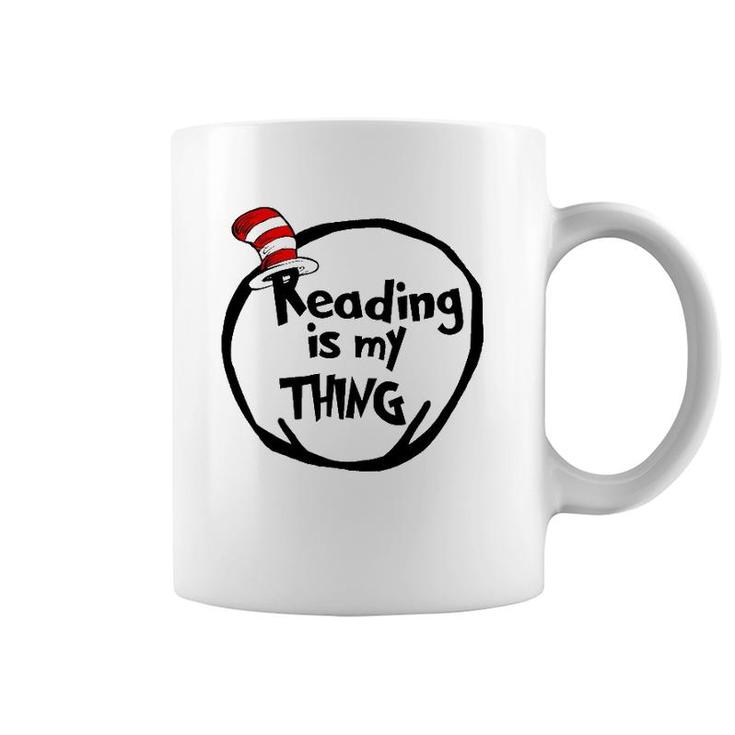 Reading Is My Thing Funny Bookworm Reading Lover Gift Coffee Mug