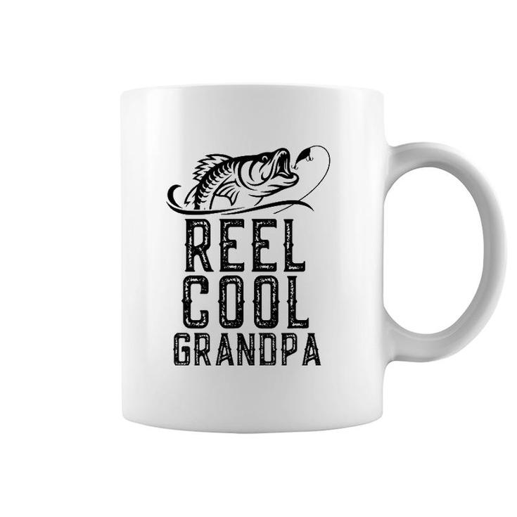 Reel Cool Grandpa Fishing Funny Christmas Father's Day Gift Coffee Mug
