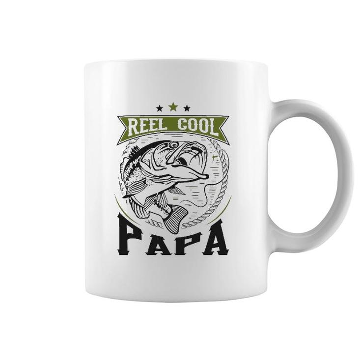 Reel Cool Papa For Cool Fisherman Dad Coffee Mug