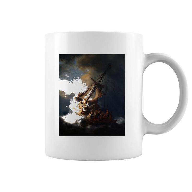Rembrandt Christ In The Storm On The Sea Of Galilee Coffee Mug