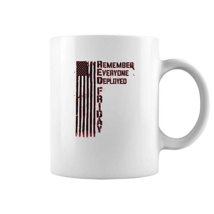 Remember Everyone Deployed Red Friday Coffee Mug