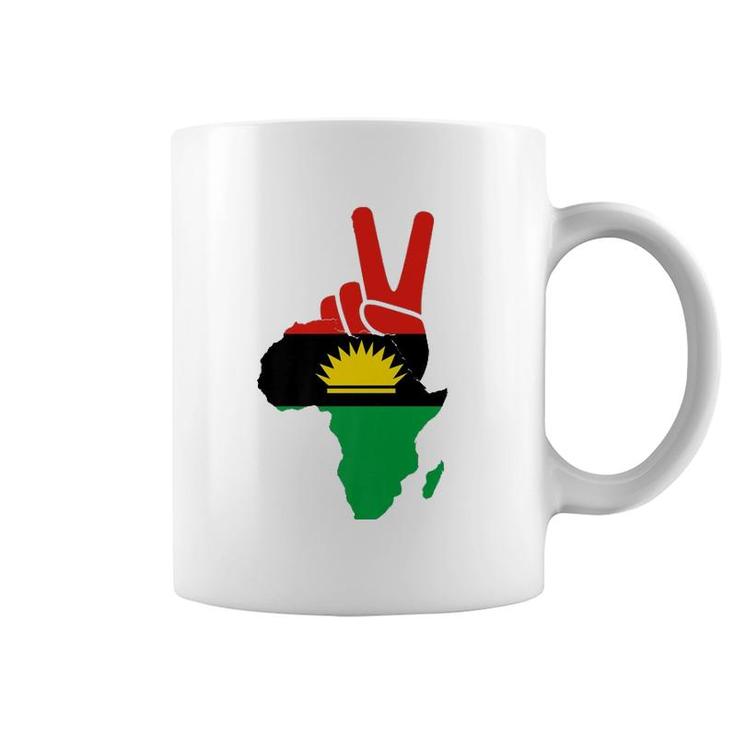 Republic Of Biafra Nigeria Biafran Peace Flag Of Biafra Premium Coffee Mug