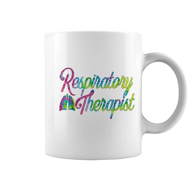 Respiratory Therapist Care Week Tie Dye Coffee Mug