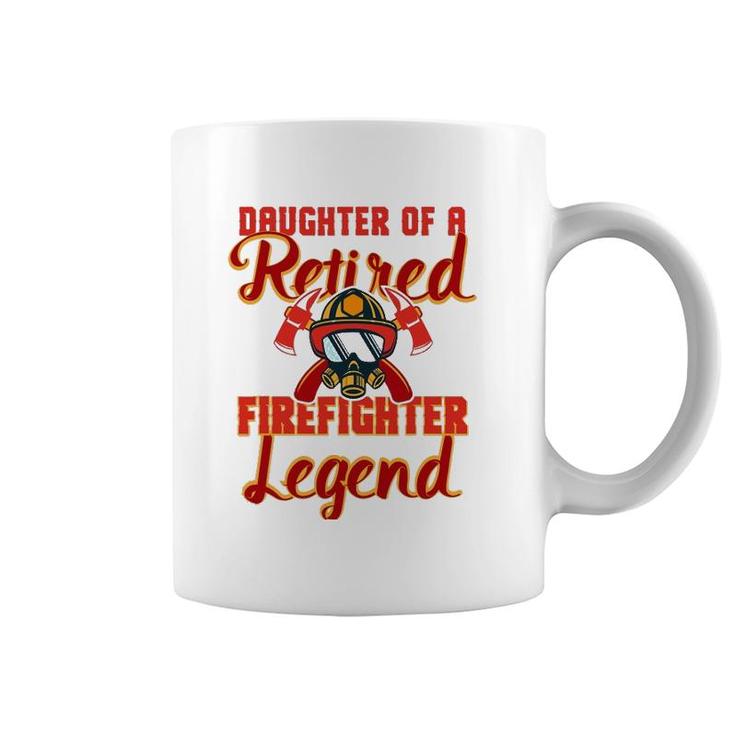 Retired Firefighter Daughter Product Fireman Gift Party Tee Coffee Mug