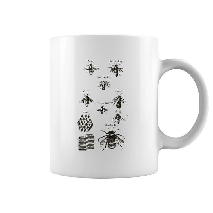 Retro Beekeeper Vintage Bees Bumblebees Honeycomb Gift Coffee Mug