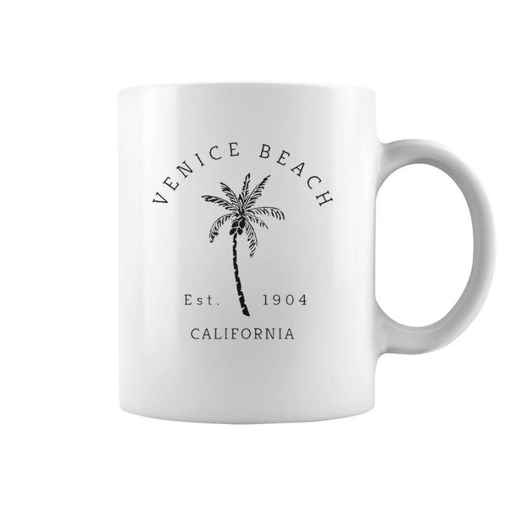 Retro Cool Venice Beach California Palm Tree Novelty Art  Coffee Mug