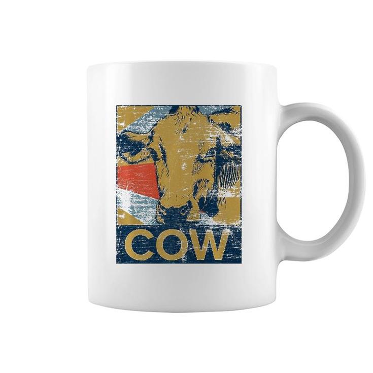 Retro Cow  Vintage Coffee Mug